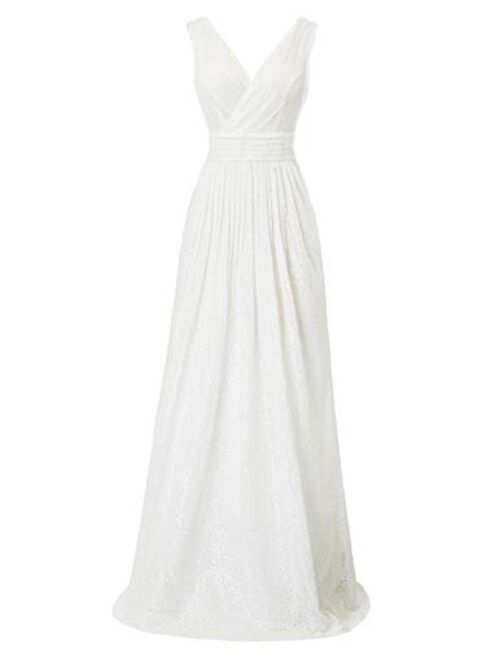 Kate Kasin Sequin Bridesmaid Embellished Sleeveless Maxi Evening Prom Dresses