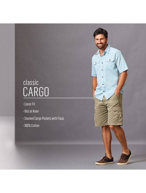 Wrangler Authentics Men's Big and Tall Classic Cargo Twill Short