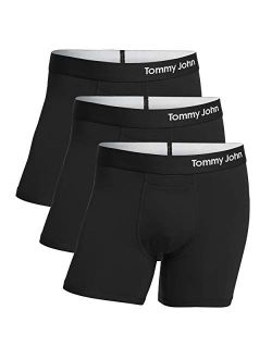Tommy John Men's Cool Cotton Trunks - 3 Pack - Comfortable Breathable Soft Underwear for Men