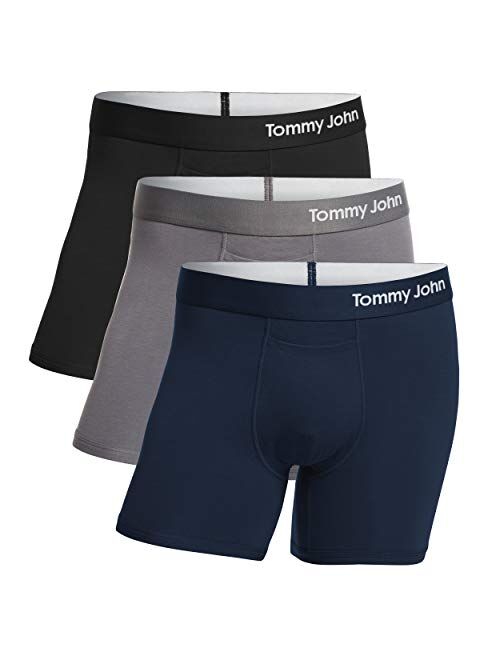 Tommy John Men's Cool Cotton Trunks - 3 Pack - Comfortable Breathable Soft Underwear for Men