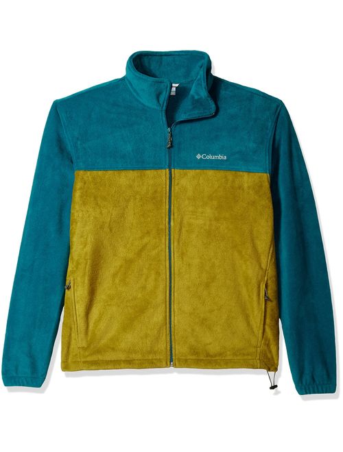 Columbia Men's Steens Mountain Full Zip 2.0 Soft Fleece Jacket, Phoenix Blue, Mossy Green, X-Large