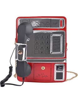 Women's Elegant Tape Recorder Radio Shaped Shoulder Bag Vintage Style Crossbody Bag Handbag