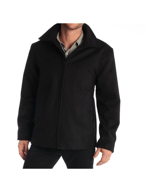 alpine swiss Grant Mens Wool 28" JD Zip Open Front Jacket