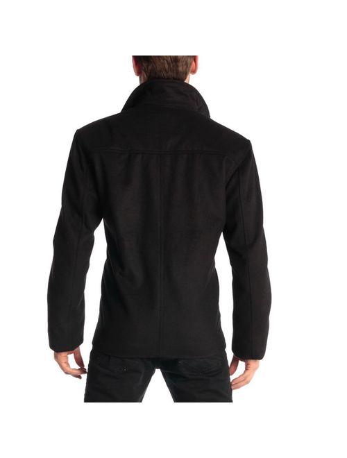 alpine swiss Grant Mens Wool 28" JD Zip Open Front Jacket
