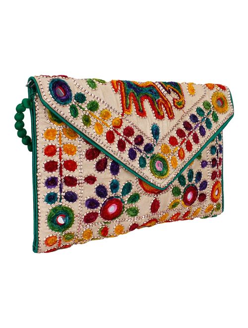 Rajasthani jaipuriart Sling Bag Foldover Clutch Purse