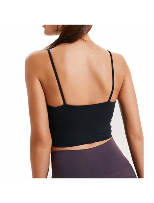 Lemedy Padded Sports Bra Fitness Workout Yoga Tank Top