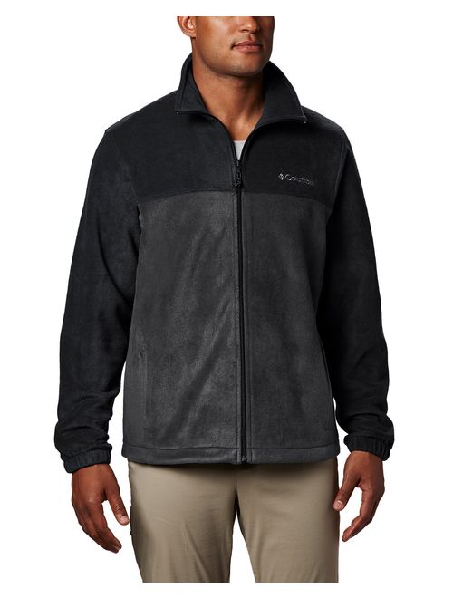 Columbia Men's Steens Mountain Full Zip 2.0, Soft Fleece with Classic Fit, Black/Grill, X-Large