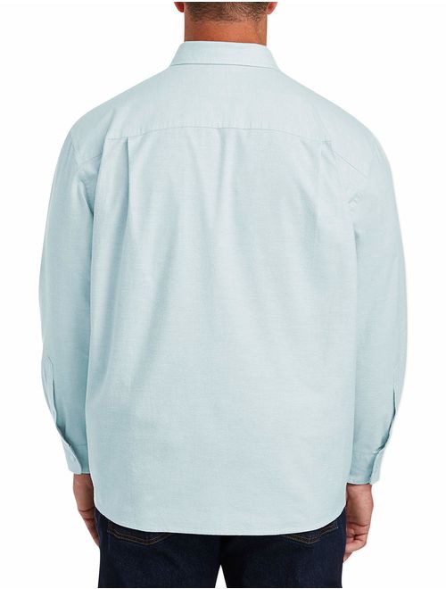 Amazon Essentials Men's Big and Tall Long-Sleeve Oxford Shirt fit by DXL