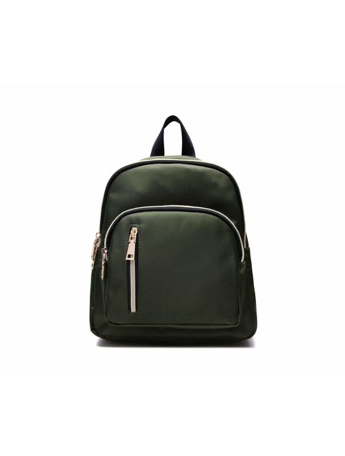 YANAIER Women Mini Backpack Purse Waterproof Nylon Fashion College Bag Daypack