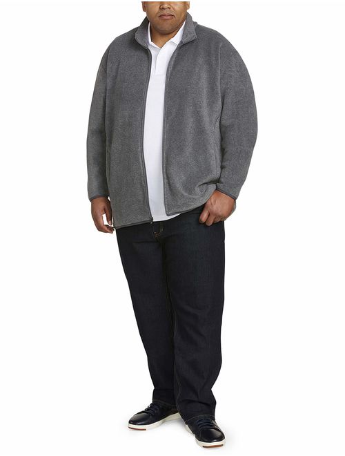 Essentials Mens Big /& Tall Water-Resistant Softshell Jacket Fit by DXL