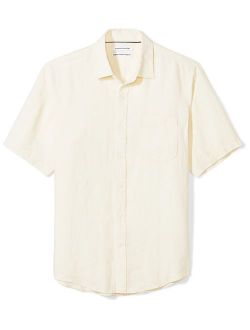 Men's Regular-Fit Short-Sleeve Linen Shirt