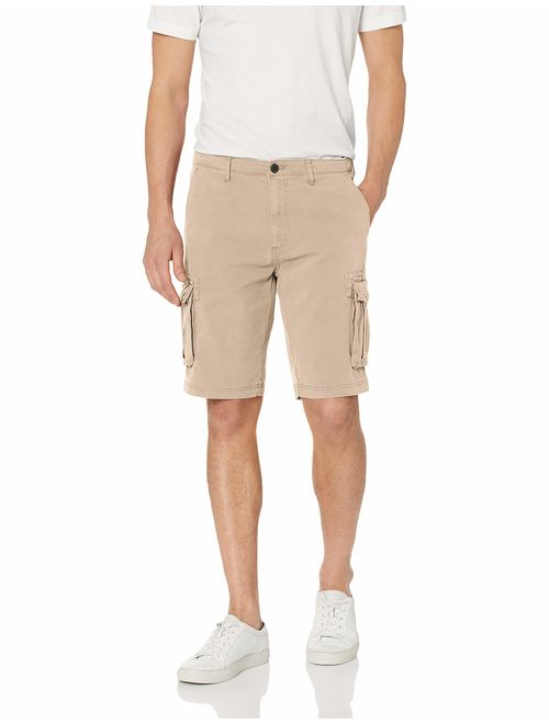 Amazon Brand - Goodthreads Men's 11 Cotton Solid Ziper Fly Pocket Cargo Short