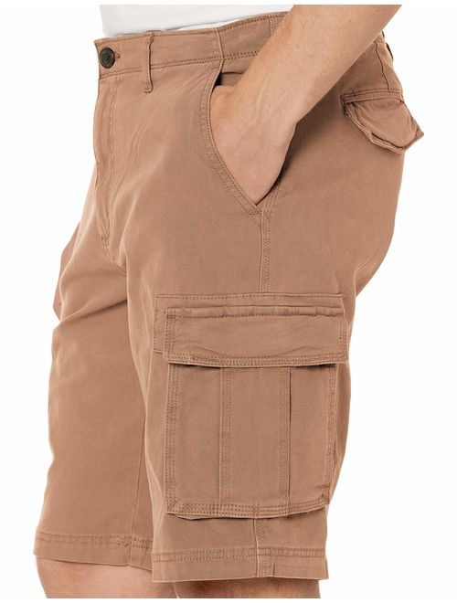 Amazon Brand - Goodthreads Men's 11 Cotton Solid Ziper Fly Pocket Cargo Short