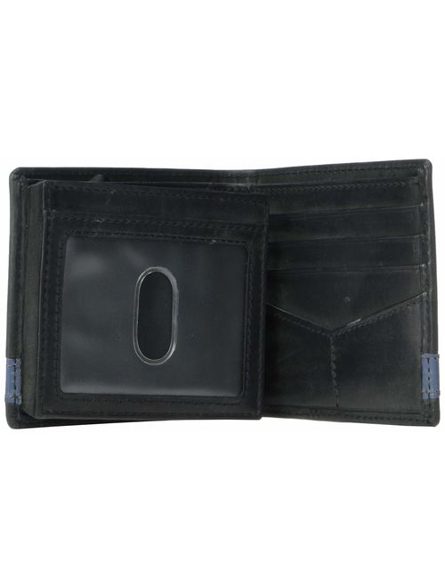 Fossil Men's Quinn Leather Bifold Flip ID Wallet
