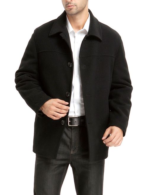BGSD Men's Matthew Wool Blend Car Coat (Regular Big and Tall)