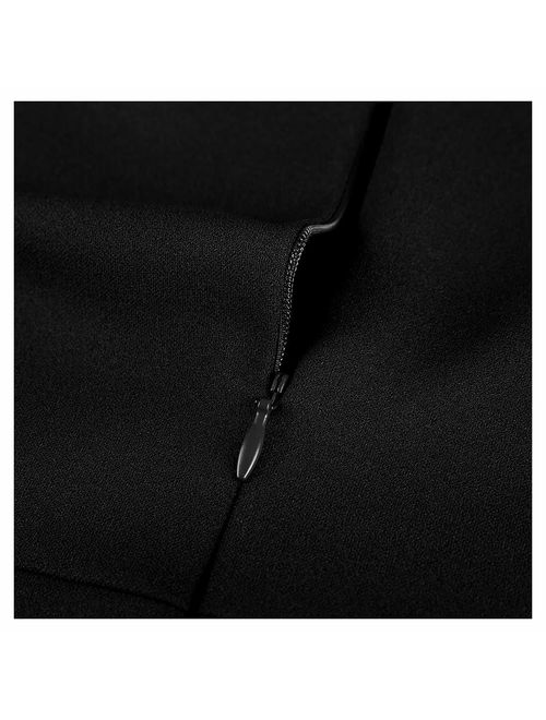 MISSMAY Women's Vintage Cocktail Party Half Sleeve Boat Neck Swing Dress