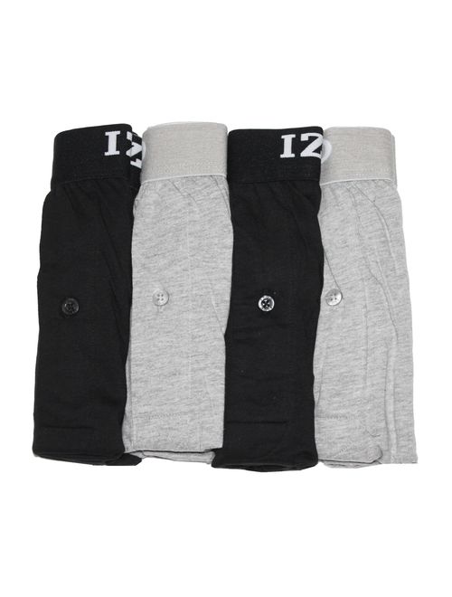 IZOD Mens Cotton Knit Boxers 4-Pack