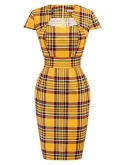 GRACE KARIN 50s Vintage Retro Rockabilly Kleid Bleistiftkleid Pencil Kleid Etuikleid