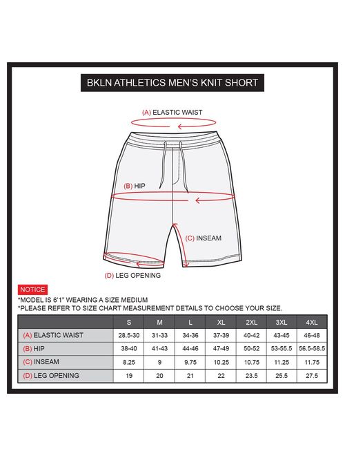 Brooklyn Athletics Men's Cargo Shorts Slim Fit Multi Pocket