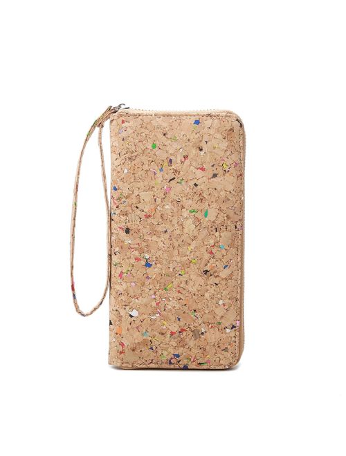 Lam Gallery Vegan Cork Wallets Purse Handbags for Womens Eco Friendly Cork Clutch Bag