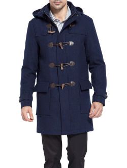 BGSD Men's Benjamin Wool Blend Classic Duffle Coat (Regular Big and Tall)