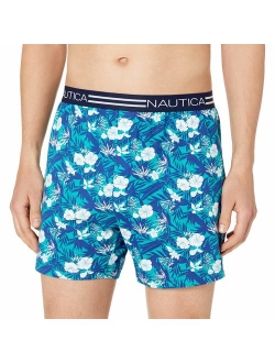 Men's Classic Cotton Exposed Waistband Knit Boxer.