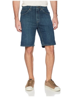 Men's Solid Regular-Fit Ziper Fly Denim Short