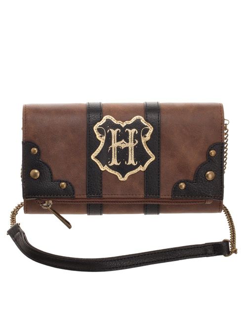 Bioworld Harry Potter Hogwarts Trunk Inspired Foldover Clutch Bag