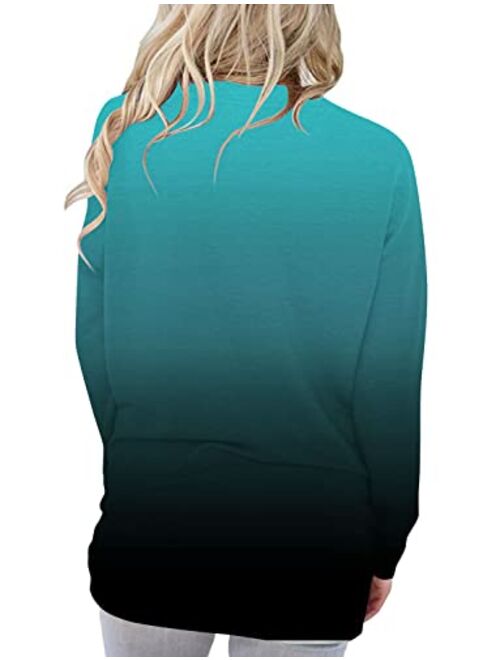 onlypuff Casual Tops for Women Floral Shirts Mama Bear Long Sleeve Tunics Comfy Soft