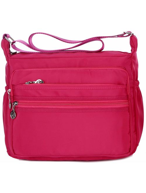 Crossbody Bag for Women Waterproof Shoulder Bag Messenger Bag Casual Nylon Purse Handbag