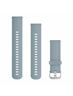 Quick Release 010-12691-06 Unisex Silicone Seafoam-Silver Hardware 20mm Watch Band