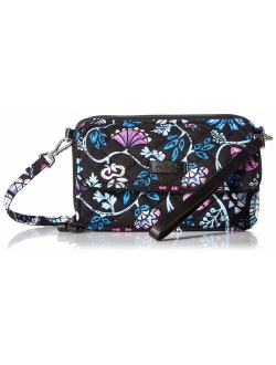 Women's Signature Cotton RFID All in One Crossbody Wristlet