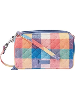 Women's Signature Cotton RFID All in One Crossbody Wristlet