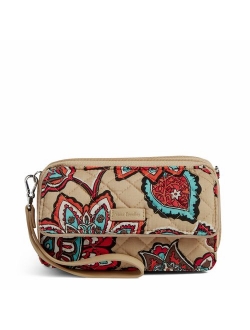 Women's Signature Cotton RFID All in One Crossbody Wristlet