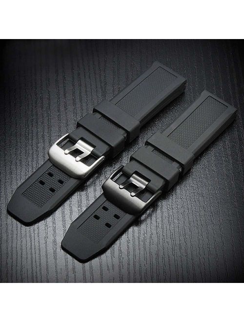 Yiye pavilion Fit for Luminox 23mm Rubber Silicone Watch Band Strap Replacement Fit fit for Casio Timex Seiko Luminox 3050 8800 and 3950 Series