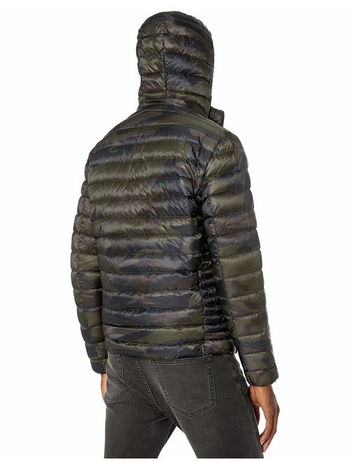 Calvin Klein Men's Packable Down Hooded Coat
