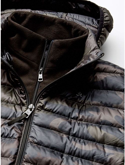 Calvin Klein Men's Packable Down Hooded Coat