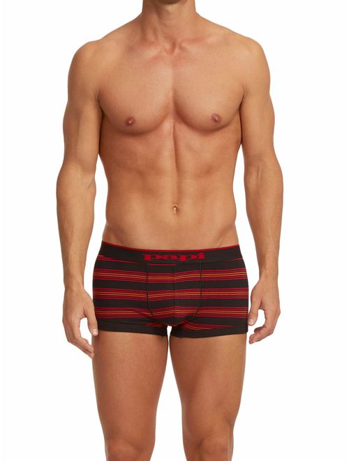 Papi Men's 3-Pack Stripe/Solid Brazilian Trunk