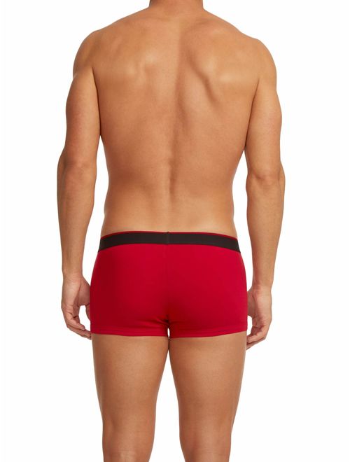 Papi Men's 3-Pack Stripe/Solid Brazilian Trunk