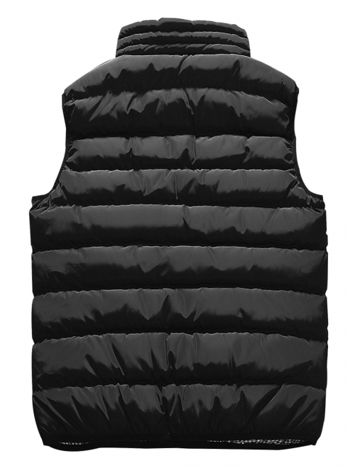 Vcansion Men's Outdoor Casual Stand Collar Padded Vest Coats
