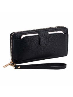 Wristlet Wallet Purses Women Cellphone Pocket Clutch