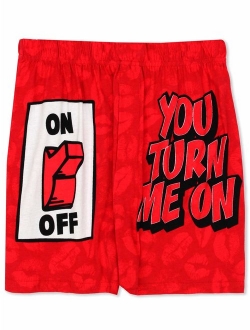 Briefly Stated You Turn Me On Love Style Men's Boxer Shorts