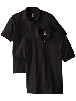 Men's Short-Sleeve Jersey Pocket Polo (Pack of 2)