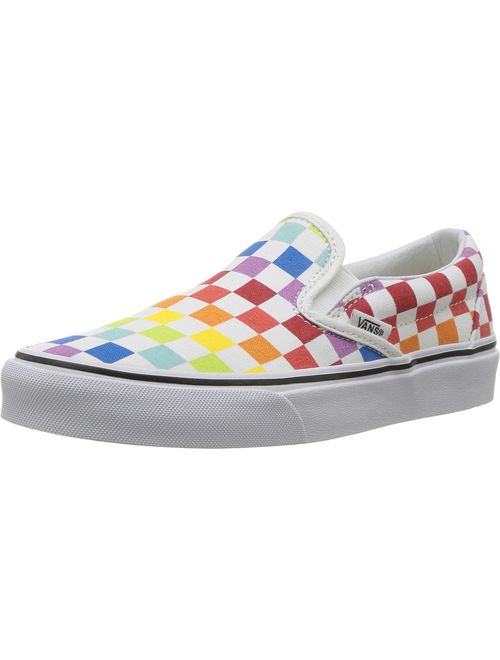 Vans Unisex Slip On Rainbow Chex Skate Shoe Sneaker