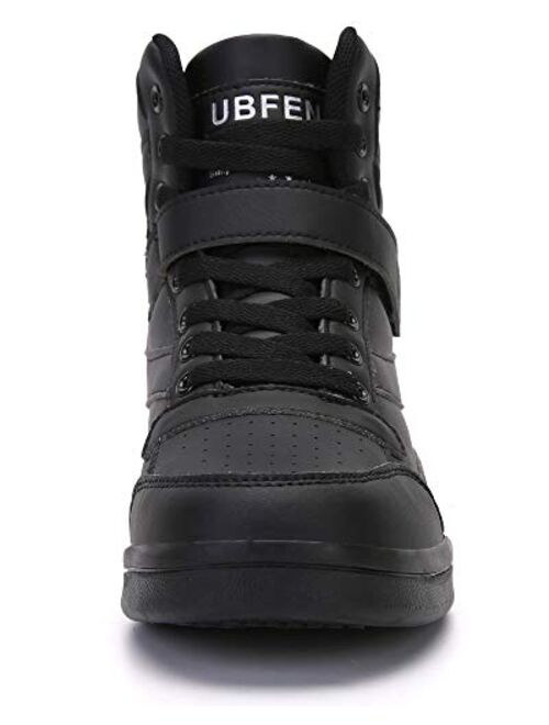 UBFEN Women's Shoes Hidden Wedges 5.5cm Fashion Sneakers Ankle Boots Bootie Platform Heel High Top Casual Sports