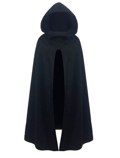 futurino Women Gothic Hooded Open Front Poncho Cape Coat Outwear Jacket Cloak