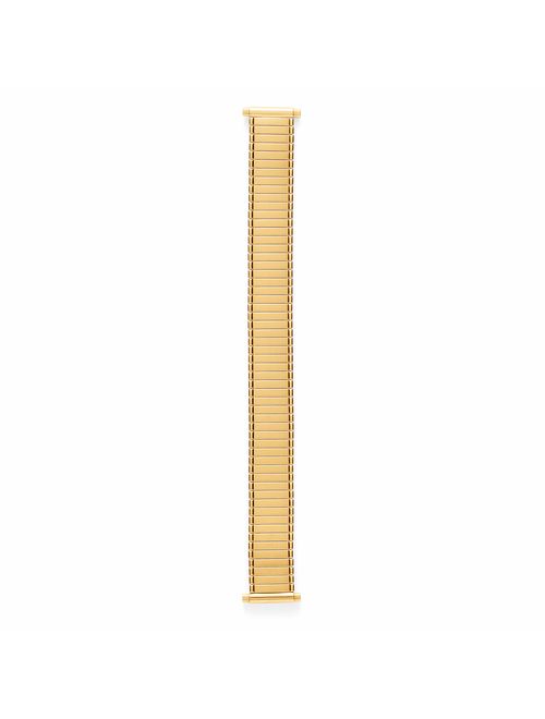 Speidel Ladies Twist-O-Flex Expansion Replacement Watch Band Silver and Gold Tone Straight End 14-18mm