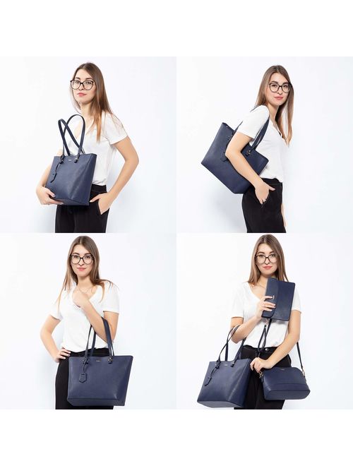 Handbags for Women Fashion Tote Bags Shoulder Bag Top Handle Satchel Purse Set 3pcs