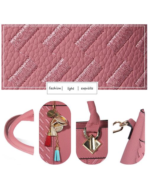 Womens Handbags and Purses Fashion Top Handle Satchel Tote PU Leather Shoulder Bags