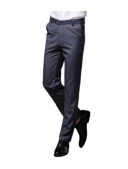 Botong Men's Wrinkle-Free Stretch Pants Comfort Suit Pant Dress Trousers